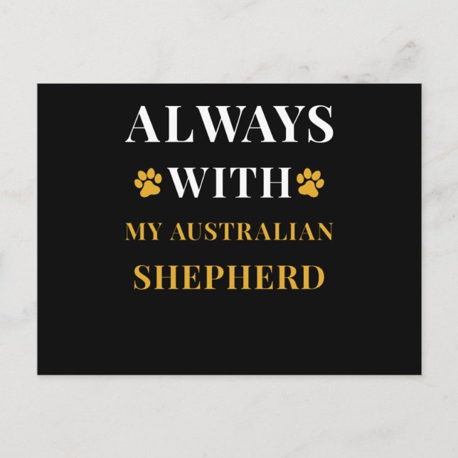 Postal Pastor Australiano (Anverso)