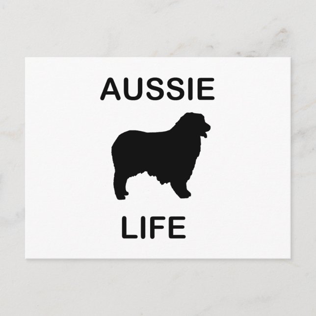 Postal pastor australiano aussie life (Anverso)