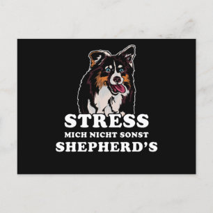 Postal Pastor australiano diciendo