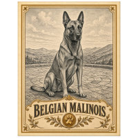 Pastor Belga Malinois, Perro Patrimonio Vintage