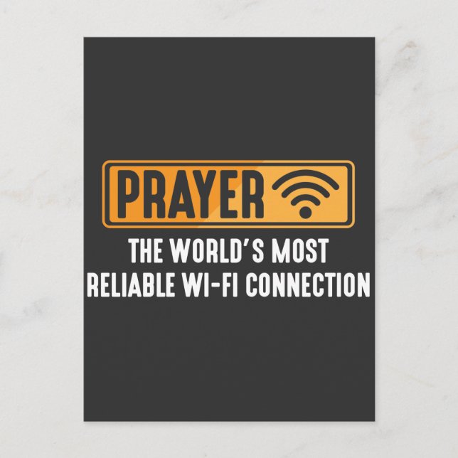 Postal Pastor Cristiano Oración Jesús Conexión Fe (Anverso)