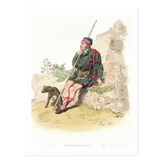 Postal Pastor de la montaña, del 'traje de Great Britain