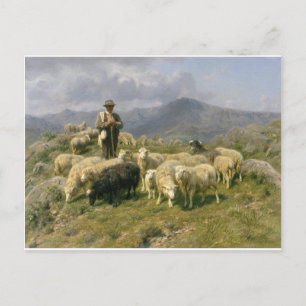 Postal Pastor de los Pirineos por Rosa Bonheur