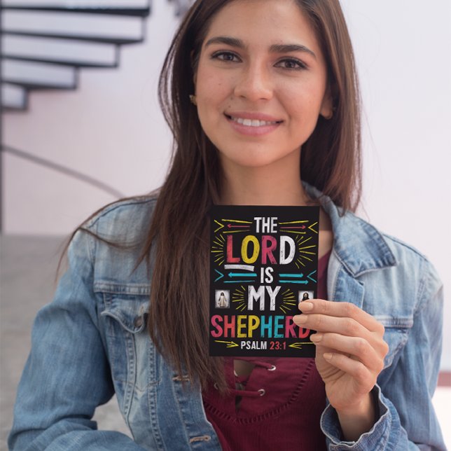 Postal Pastor Divino: Arte versado de la Biblia (Subido por el creador)
