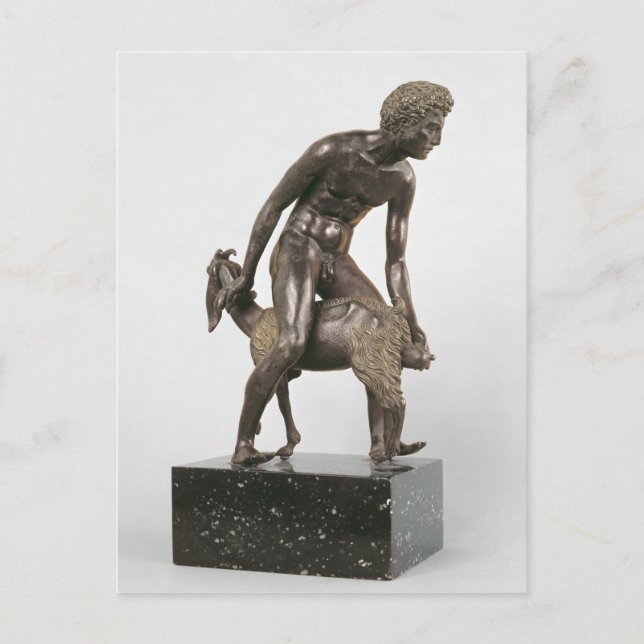 Postal Pastor oreando una cabra (Anverso)