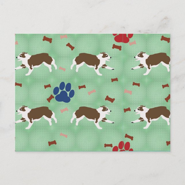 Postal Pastor Rojo Australiano personalizado (Anverso)