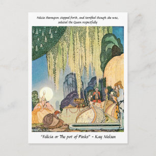 Postal Pastores reuniéndose con la reina Kay Nielsen