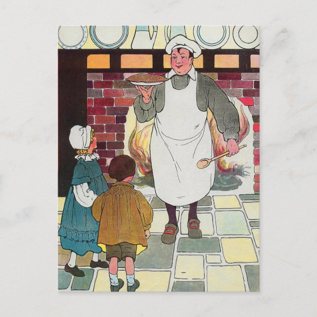 Postal Pat-a-cake, pat-a-cake, hombre de Baker (Anverso)