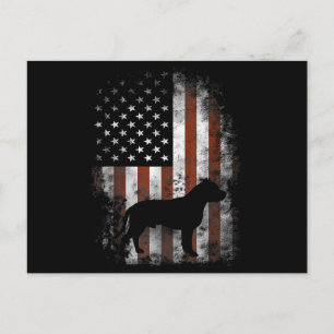 Postal Pat de la bandera estadounidense de la camiseta no