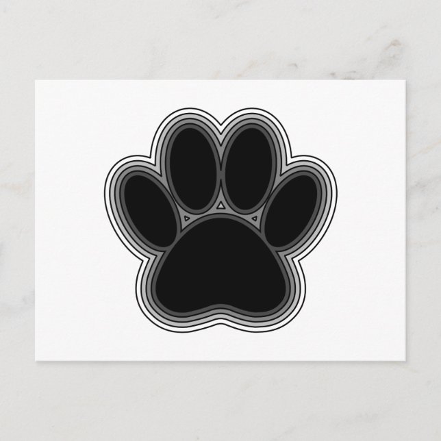 Postal Pata de Perro con Contornos (Anverso)