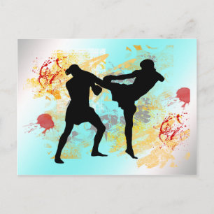 Postal Patada a la cabeza en MMA
