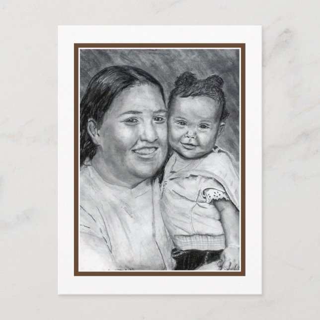 Postal Patada y bebé (Anverso)