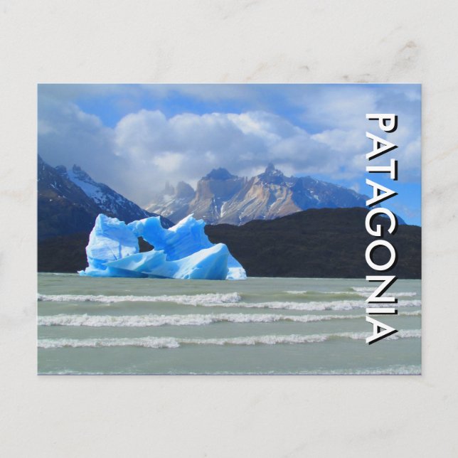 Postal patagonia beach iceberg (Anverso)