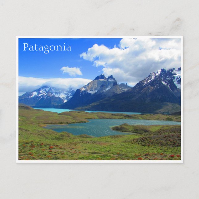 Postal patagonia lago (Anverso)