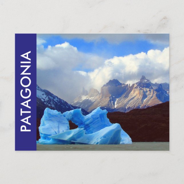 Postal patagonia lago (Anverso)