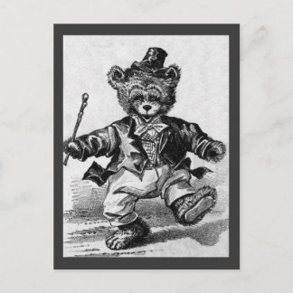 Postal Patata De Oso De Baile - Letra D - Oso De Teddy Vi