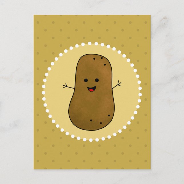 Postal Patata Feliz (Anverso)