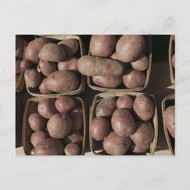 Postal Patatas en el mercado de un granjero de Nueva Jers (Anverso)