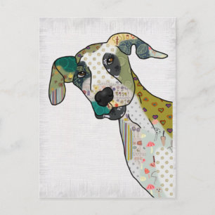 Postal Patchworkhund