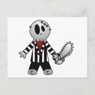 POSTAL PATCHY CHAINSAW HALLOWEEN SKELETON