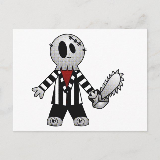 POSTAL PATCHY CHAINSAW HALLOWEEN SKELETON (Anverso)