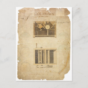 Postal Patente de Eli Whitney para el algodón en 1794