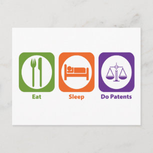 Postal Patentes de Eat Sleep Do