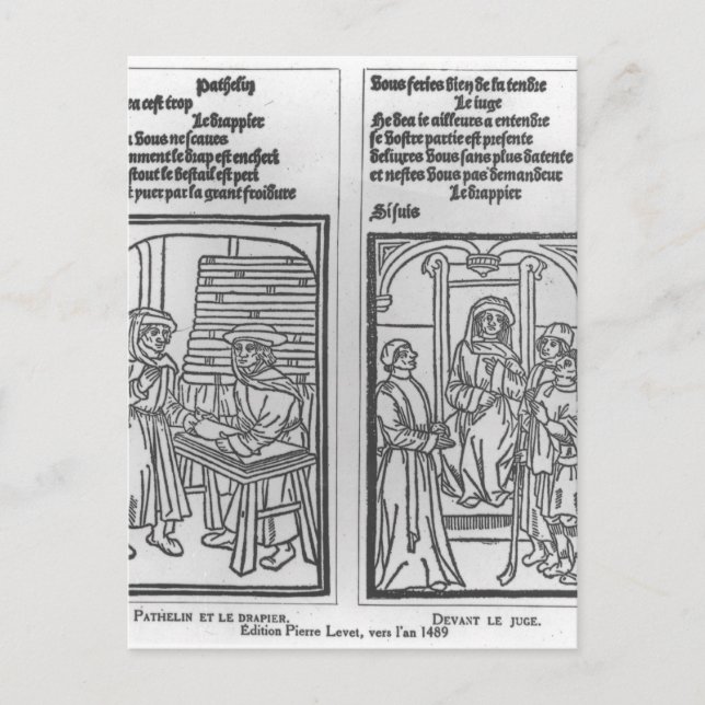Postal Pathelin y el Draper y el Pathelin (Anverso)