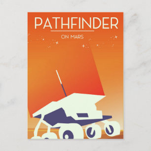 Postal Pathfinder en Arte Espacial de Marte