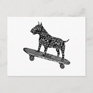 Postal patinador bull terrier Cocney London Slang