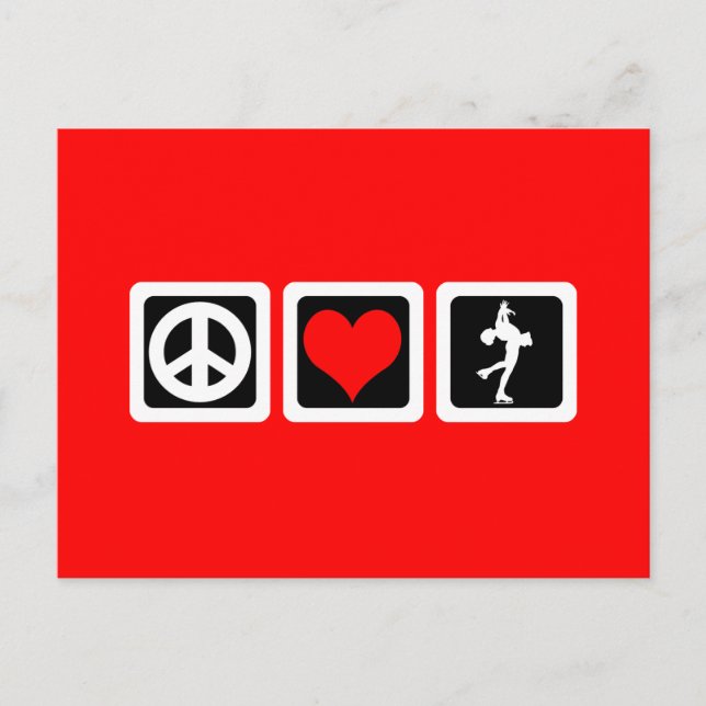 Postal Patinaje artístico (Anverso)