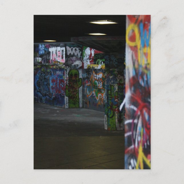 Postal Patinaje de graffiti en Londres (Anverso)