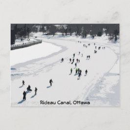 Postal Patinaje en el canal Rideau - Postcard