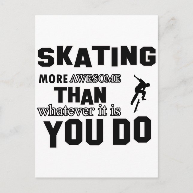 Postal patinaje más impresionante (Anverso)