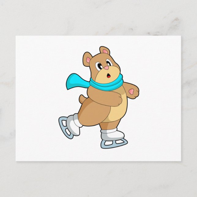 Postal Patinaje sobre hielo (Anverso)