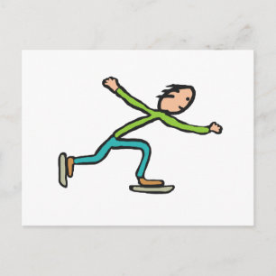 Postal Patinaje sobre hielo