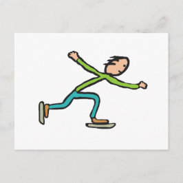 Postal Patinaje sobre hielo