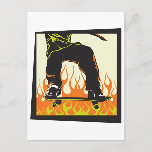 Postal Patineta (Anverso)