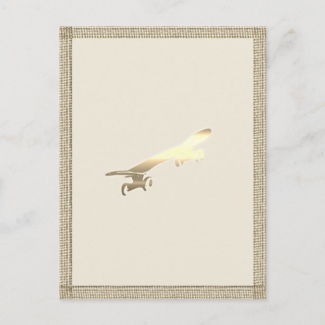 Postal Patineta de oro para niños (Anverso)