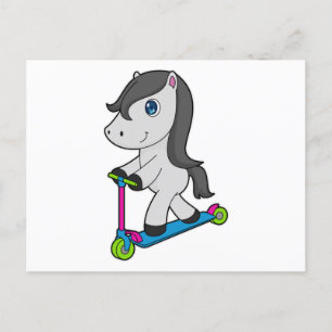 Postal Patinete de Caballo