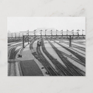 Postal Patio de conmutación de ferrocarril, 1907