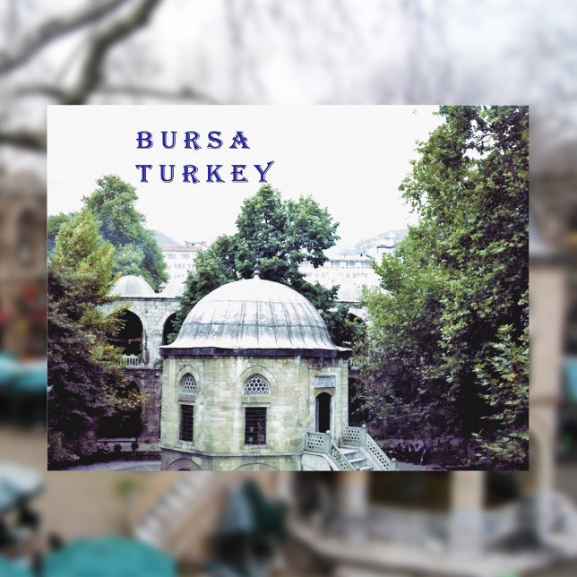 Postal Patio del bazar de seda en Bursa (Subido por el creador)