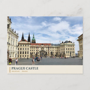 Postal Patio del Castillo de Praga y Agujas de la Catedra