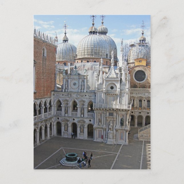Postal Patio del Palacio del Doge (Anverso)