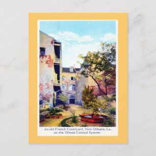 Postal Patio francés, New Orleans Vintage