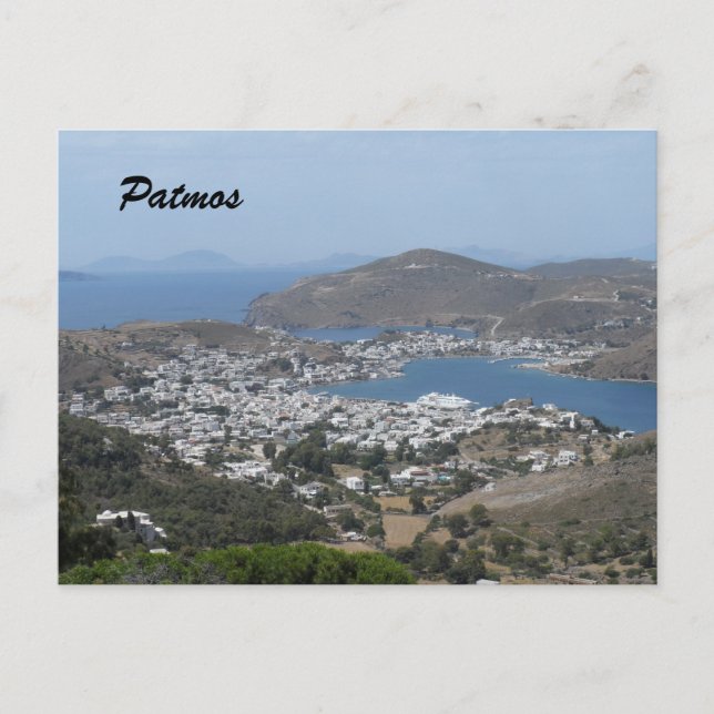 Postal Patmos, Grecia (Anverso)