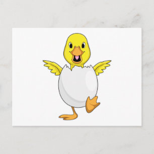 Postal Pato con Huevo