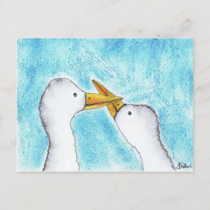 POSTAL PATO DE AMOR