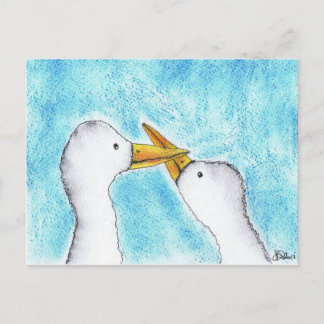 POSTAL PATO DE AMOR