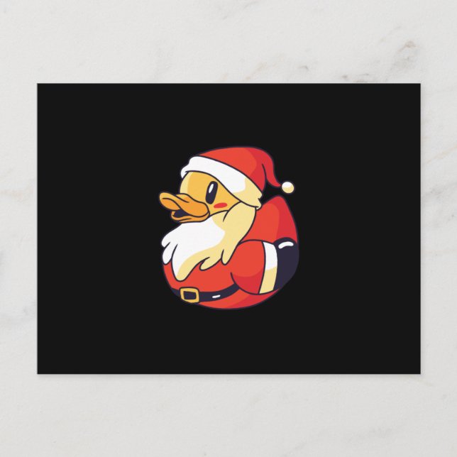 Postal Pato de caucho de Santa (Anverso)